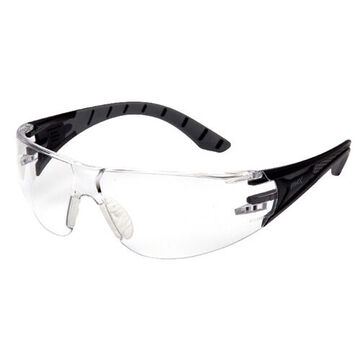 protective eyewear, 124.7 mm wd, 164 mm lg, 1.8 mm thk, H2X Anti-Fog, Clear, Black-Gray