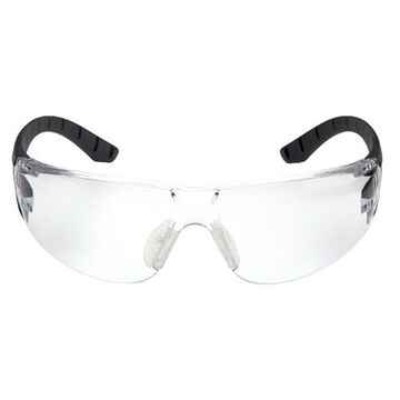 lunettes de protection, 124.7 mm largeur, 164 mm longueur, 1.8 mm d'épaisseur, H2X Anti-Fog, Transparent, Noir-Gris