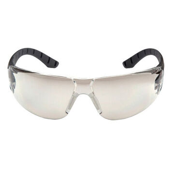 protective eyewear, 124.7 mm wd, 164 mm lg, 1.8 mm thk, Anti-Scratch, I/O Mirror, Black-Gray