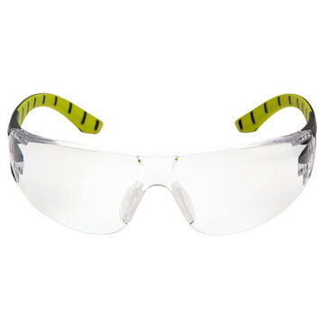 lunettes de protection, 124.7 mm largeur, 164 mm longueur, 1.8 mm d'épaisseur, H2X Anti-Fog, Clear, Black-Green