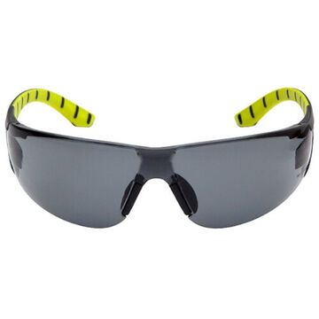 lunettes de protection, 124.7 mm largeur, 164 mm longueur, 1.8 mm d'épaisseur, Anti-Scratch, Gris, Noir-Vert