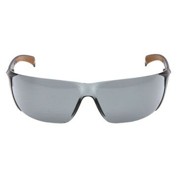 Safety Glasses, 130 mm lg, 2.3 mm thk, Anti-Fog, Gray, Frameless, Gray