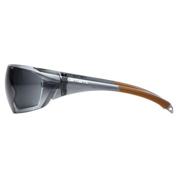 Safety Glasses, 130 mm lg, 2.3 mm thk, Anti-Fog, Gray, Frameless, Gray