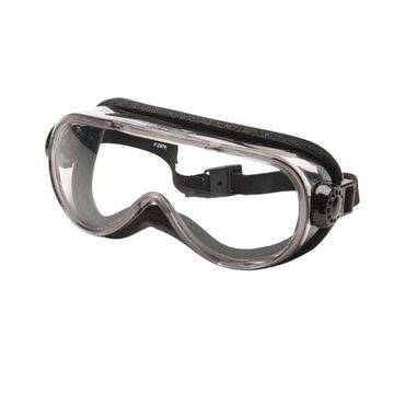 Top Shelf Chemical Splash Safety Glasses, 520 mm lg, 2.2 mm thk, H2X Anti-Fog, Clear, Gray
