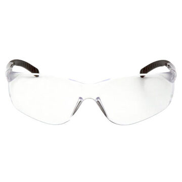 Safety Glasses Economical, Wraparound Frame, 137 Mm Wd, 157 Mm Lg, 2.5 Mm Th, Anti-scratch, Clear