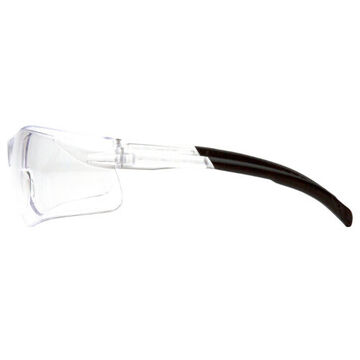 Safety Glasses Economical, Wraparound Frame, 137 Mm Wd, 157 Mm Lg, 2.5 Mm Th, Anti-scratch, Clear