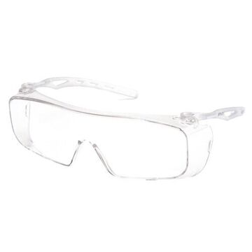 Safety Glasses, 132.5 mm wd, 160 mm lg, 1.8 mm thk, H2X Anti-Fog, Clear, Clear