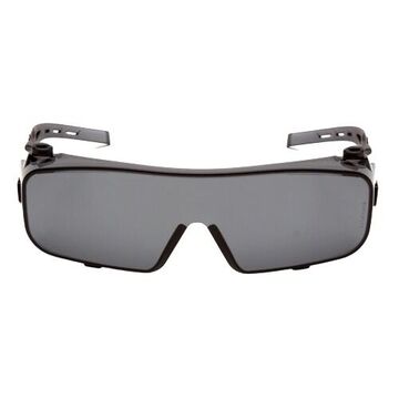Safety Glasses, 132.5 mm wd, 160 mm lg, 1.8 mm thk, H2X Anti-Fog, Gray, Gray
