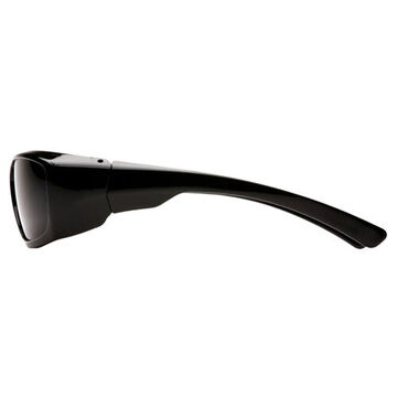 Welding Safety Glasses, 135 mm wd, 163 mm lg, 2.2 mm thk, Anti-Scratch, 5.0 IR Filter, Framed, Black