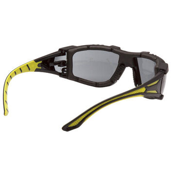 Safety Glasses, 124.7 mm wd, 164 mm lg, 1.8 mm thk, H2MAX Anti-Fog, Gray, Black-Green