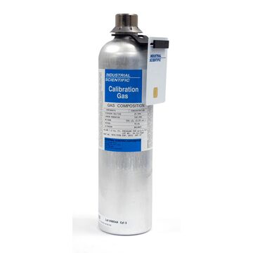 Calibration Gas Cylinder, 34 l, 2-9/10 in Dia, 11-1/10 in ht Cylinder, 500 psi, Odorless or has a mild, ammonia odor