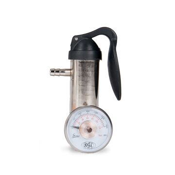 Régulateur de gaz, 0.5 l/min, acier inoxydable, manuel