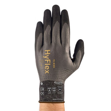 Light-duty Work Gloves, Foam Nitrile Palm, Anthracite, Left And Right Hand