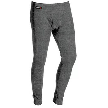 Long Underwear Bottom, Unisex, Black, Double Jersey Interlock Knit