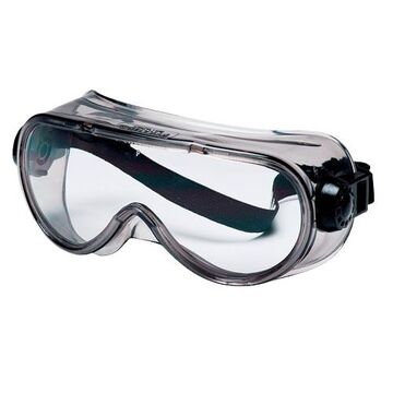 Safety Glasses Top Shelf Chemical Splash, 520 Mm Lg, 2.2 Mm Thk, H2x Anti-fog, Clear, Gray