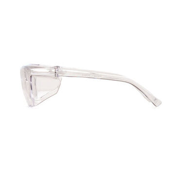 Safety Glasses, 136 Mm Wd, 155 Mm Lg, 2 Mm Thk, Anti-scratch, Clear, Clear