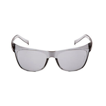 Safety Glasses, 136 Mm Wd, 155 Mm Lg, 2 Mm Thk, Anti-scratch, Light Gray, Gray