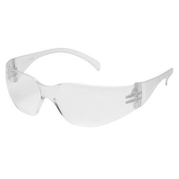 Safety Glasses, 135.5 mm wd, 156 mm lg, 2.5 mm thk, Anti-Fog, Clear, Frameless, Clear