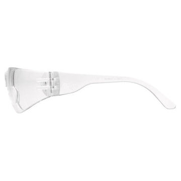 Safety Glasses, 135.5 mm wd, 156 mm lg, 2.5 mm thk, Anti-Fog, Clear, Frameless, Clear