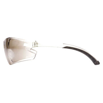 Safety Glasses, 156 mm wd, 160 mm lg, 2.3 mm thk, Medium, Anti-Scratch, I/O Mirror, Frameless, I/O Mirror