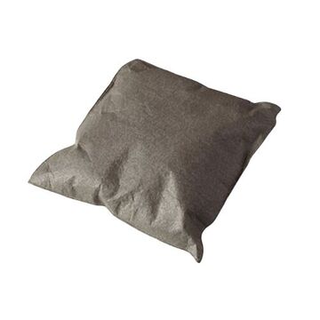Universal Absorbent Pillow, 15 in lg, 9 in wd, 25 gal, Spun-bond Polypropylene