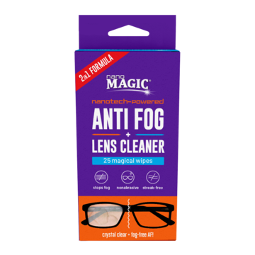 25ct - Anti Fog Cleaning Wipes