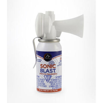 Air Horn Sonic Blast Signal, 1 Oz, 39 Ft, 112 Db, Plastic Horn, 1234ze