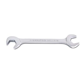Angle Wrench, 11/16 in, Open End, 12 Points, 6-1/2 in lg