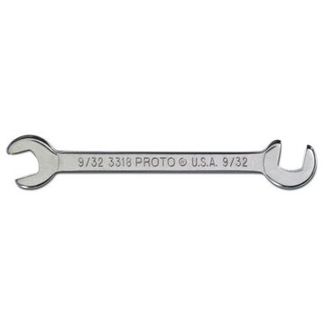 Short Angle Wrench, 9/32 in, Open End, 3-1/2 in lg