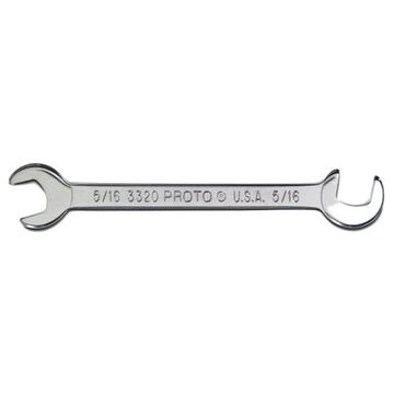 Short Angle Wrench, 5/16 in, Open End, 3-1/2 in lg