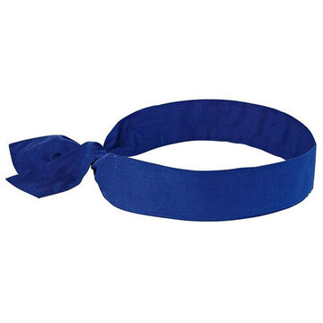 Solid Bandana, Blue, Cotton, Tie