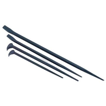 Pry and Rolling Head Bar Set, 5/8 in W, 4 Pieces, High Alloy Steel