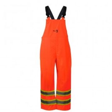 Bib Pant, Orange, Polyester/PU