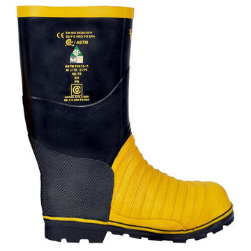Miner Boots, 14 In Ht, Rubber Upper