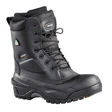 Bottes, Hommes, Taille 10, 11.25 pouce de hauteur, Cuir, Tige en nylon, Noir