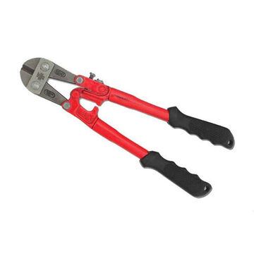Standard Bolt Cutter, 5/16 in at RB85, 1/4 in at RC40, Rubber Grip Handle, Forged Steel Blade