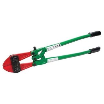 Standard Bolt Cutter, 1/2 in at RB85, 11/32 in at RC40, Rubber Grip Handle, Forged Steel Blade