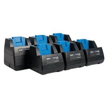 Chargeur de batterie 6 unités, 120 VAC