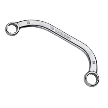 Obstruction Box Wrench, 14 x 17 mm, Half Moon, 17 Points, 7-17/32 in lg