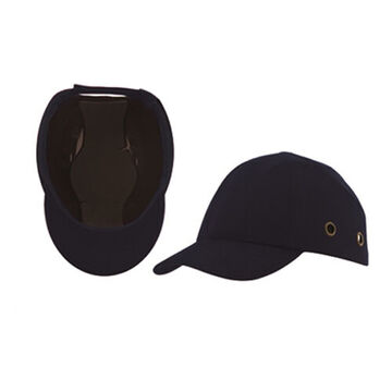 Casquette anti-heurt de baseball, bleu marine, coton