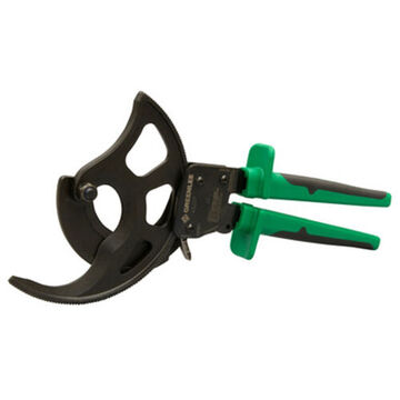 Ratchet Cable Cutter, 600 kcmil, 11 in oal, 2 in, Cushioned Grip, Copper, Aluminum