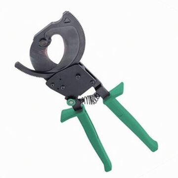 Compact Ratchet Cable Cutter, 1000 kcmil Aluminum, 1000 kcmil Copper, 11-3/4 in oal, Steel, Aluminum, Communication Cable, Copper