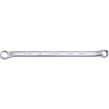 Modified Offset Double Box Wrench, 3/8 x 7/16 in, Double Box End, 12 Points, 7-3/4 in lg
