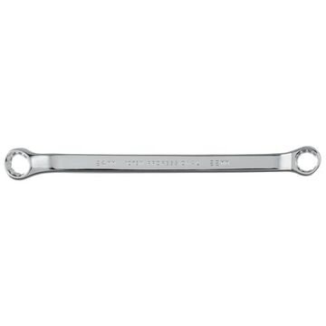 Offset Double Box Wrench, 22 x 24 mm, Double Box End, 12 Points, 13-45/64 in lg, 7.5 Deg