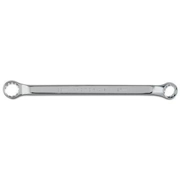 Offset Double Box Wrench, 27 x 30 mm, Double Box End, 12 Points, 15-59/64 in lg, 7.5 Deg