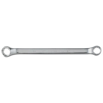 Offset Double Box Wrench, 27 x 30 mm, Double Box End, 12 Points, 15-59/64 in lg, 7.5 Deg