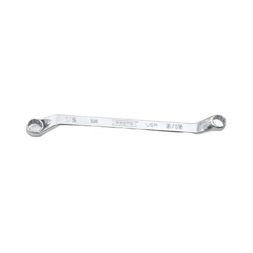 Offset Double Box Wrench, 1/2 x 9/16 in, 12 Points, 8-51/64 in lg
