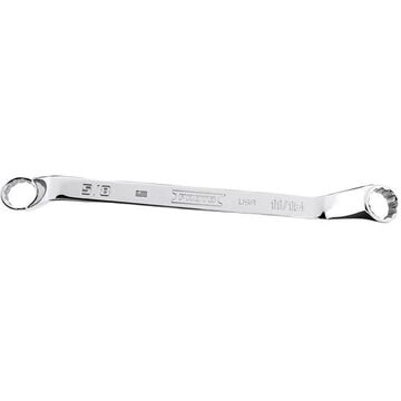 Offset Double Box Wrench, 5/8 x 11/16 in, 12 Points, 9-3/4 in lg