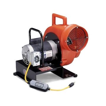 Centrifugal Two-Speed Blower, 3/4 HP, 115 V, Polyethylene, 1725 rpm, 1850 cfm, 26 in lg, 23 in wd, 29 in ht