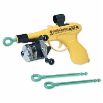 Wire Pulling Tool Cablecaster, 50 ft, Bright Yellow